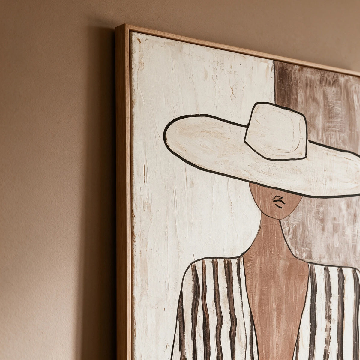 Vintage Americana Art｜Quiet Elegance Beneath the Wide Brim