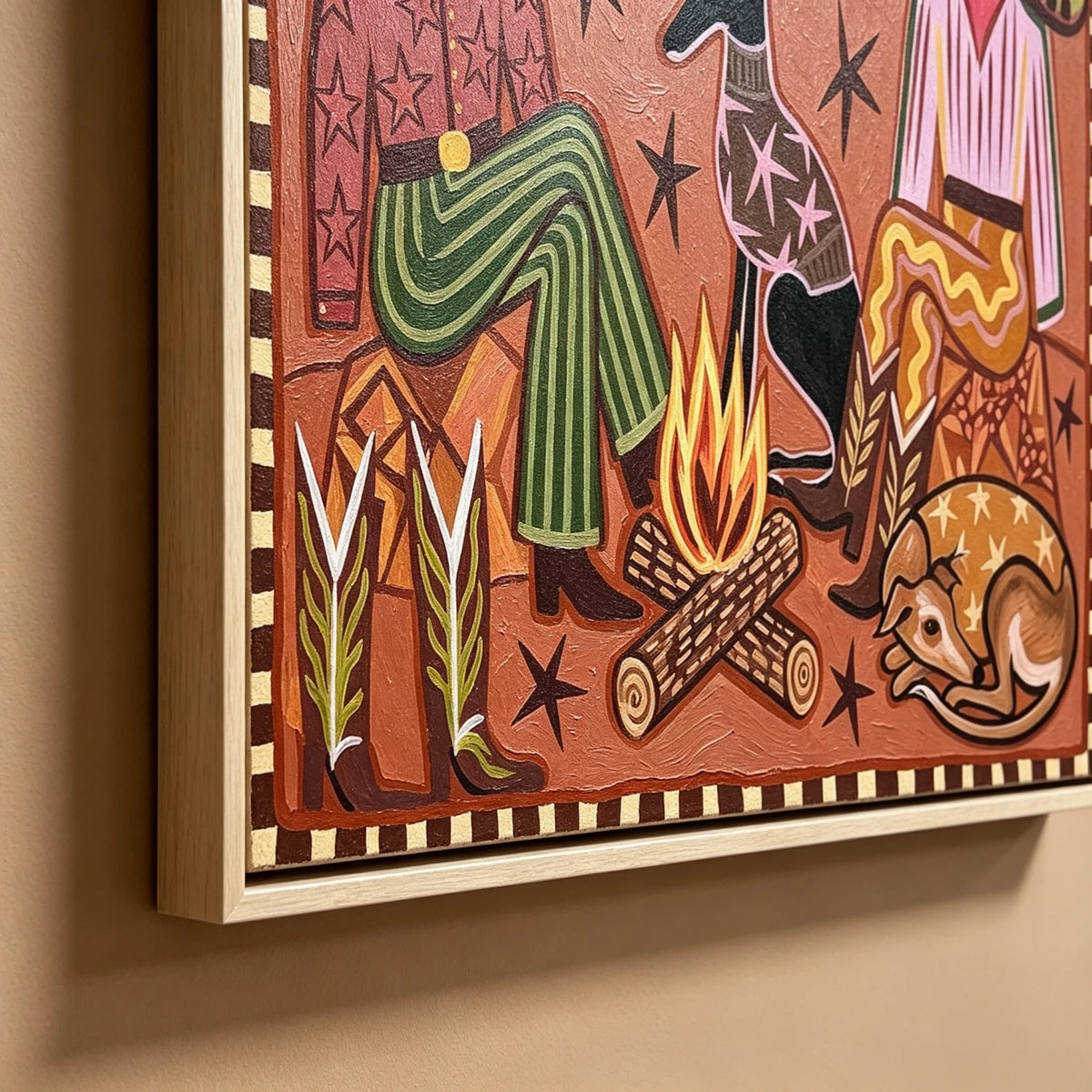 Western Pop Art｜Campfire Prairie Night
