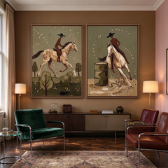 Vintage Americana Art｜Wild Hearts Ride