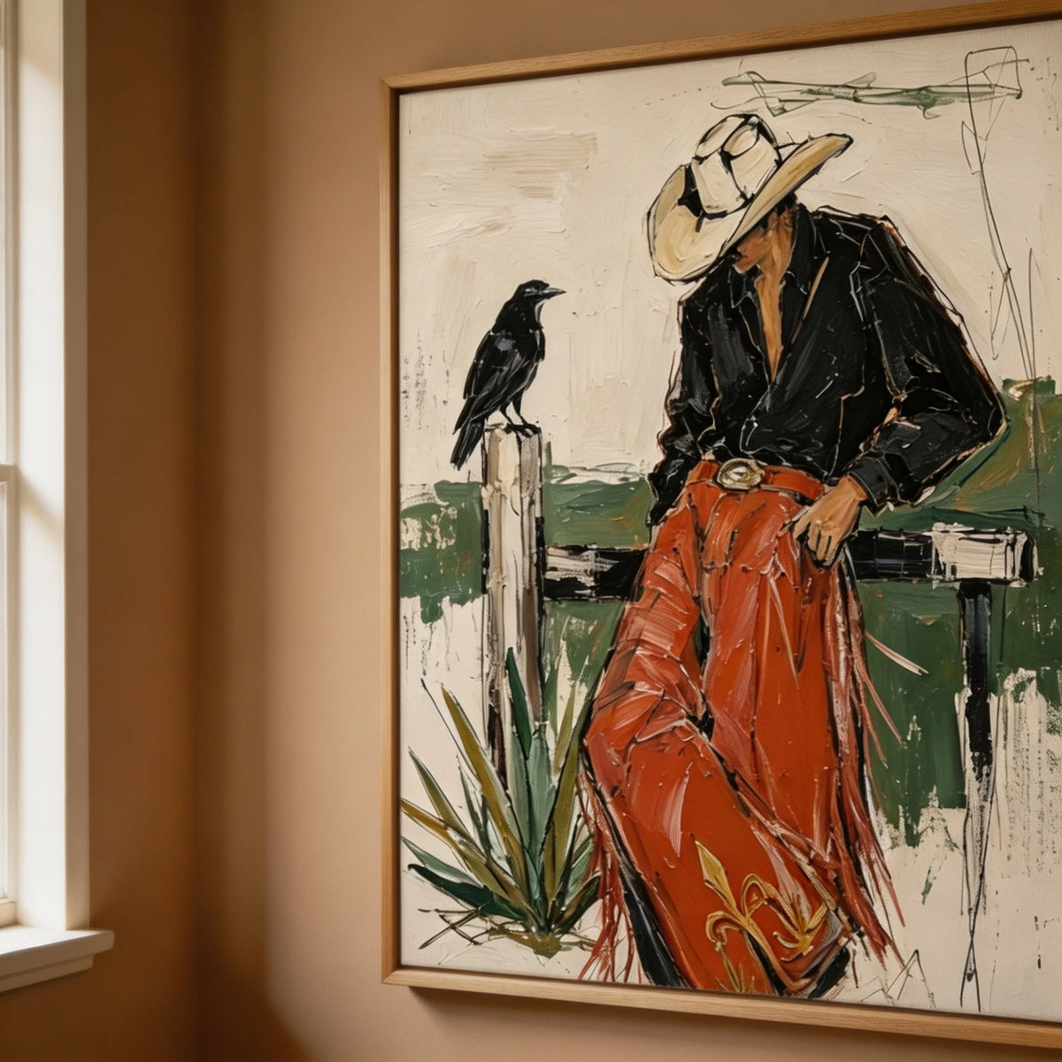 Western Pop Art｜Crimson Prairie Repose