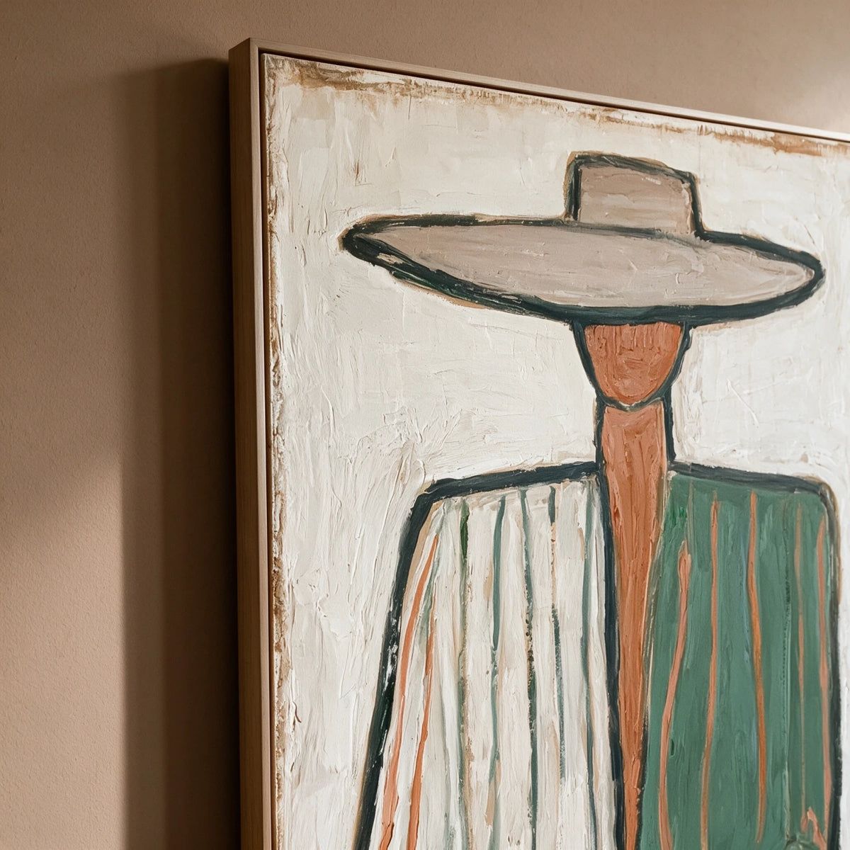Vintage Americana Art｜Quiet Elegance Beneath the Wide Brim