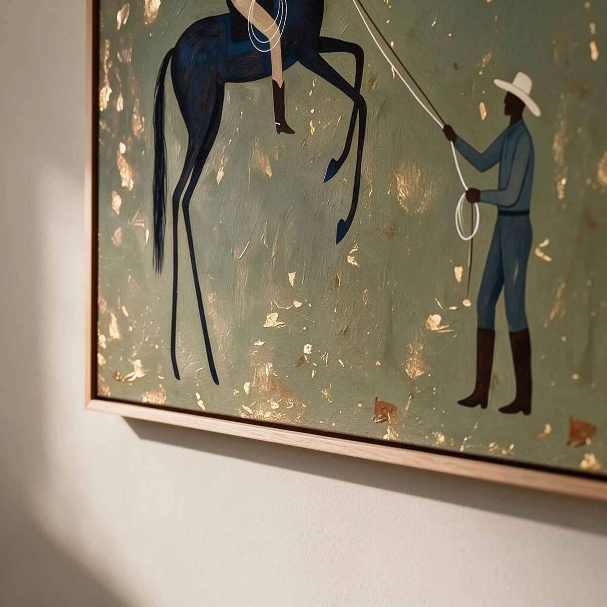 Vintage Americana Art｜Gilded Rein