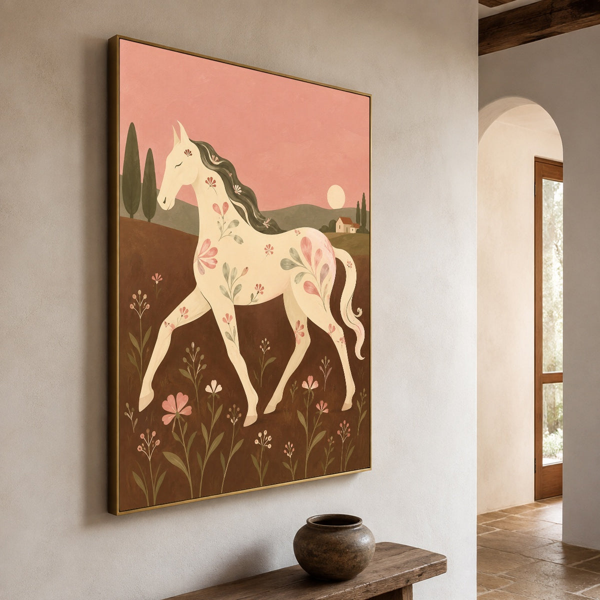 Modern Folk Art｜Evening Meadow Grace