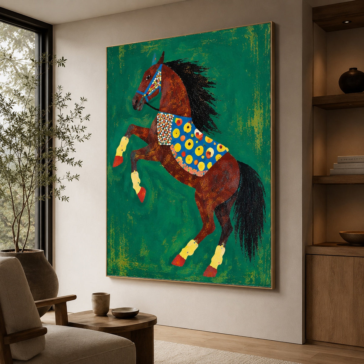 Modern Folk Art｜Emerald Jubilance