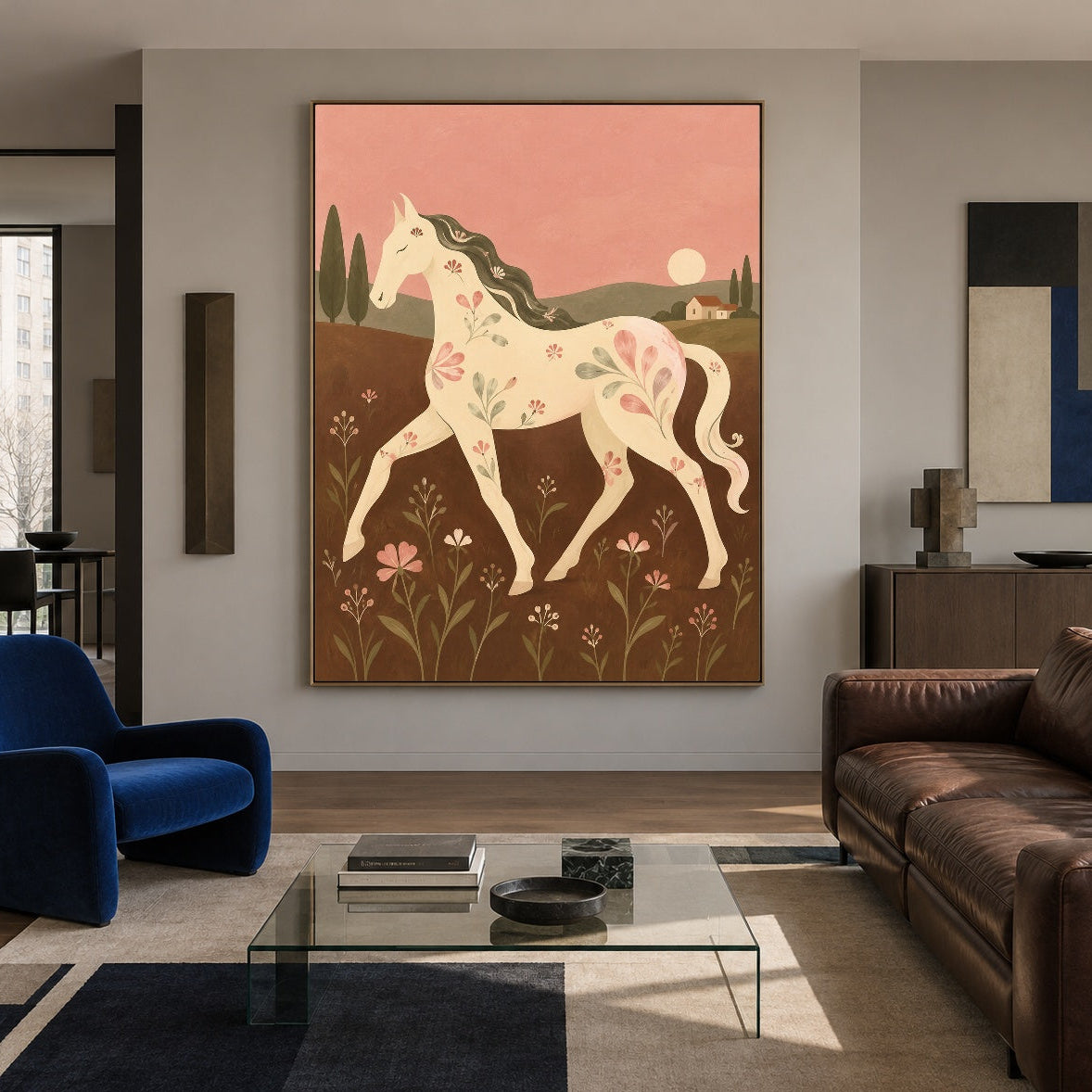 Modern Folk Art｜Evening Meadow Grace