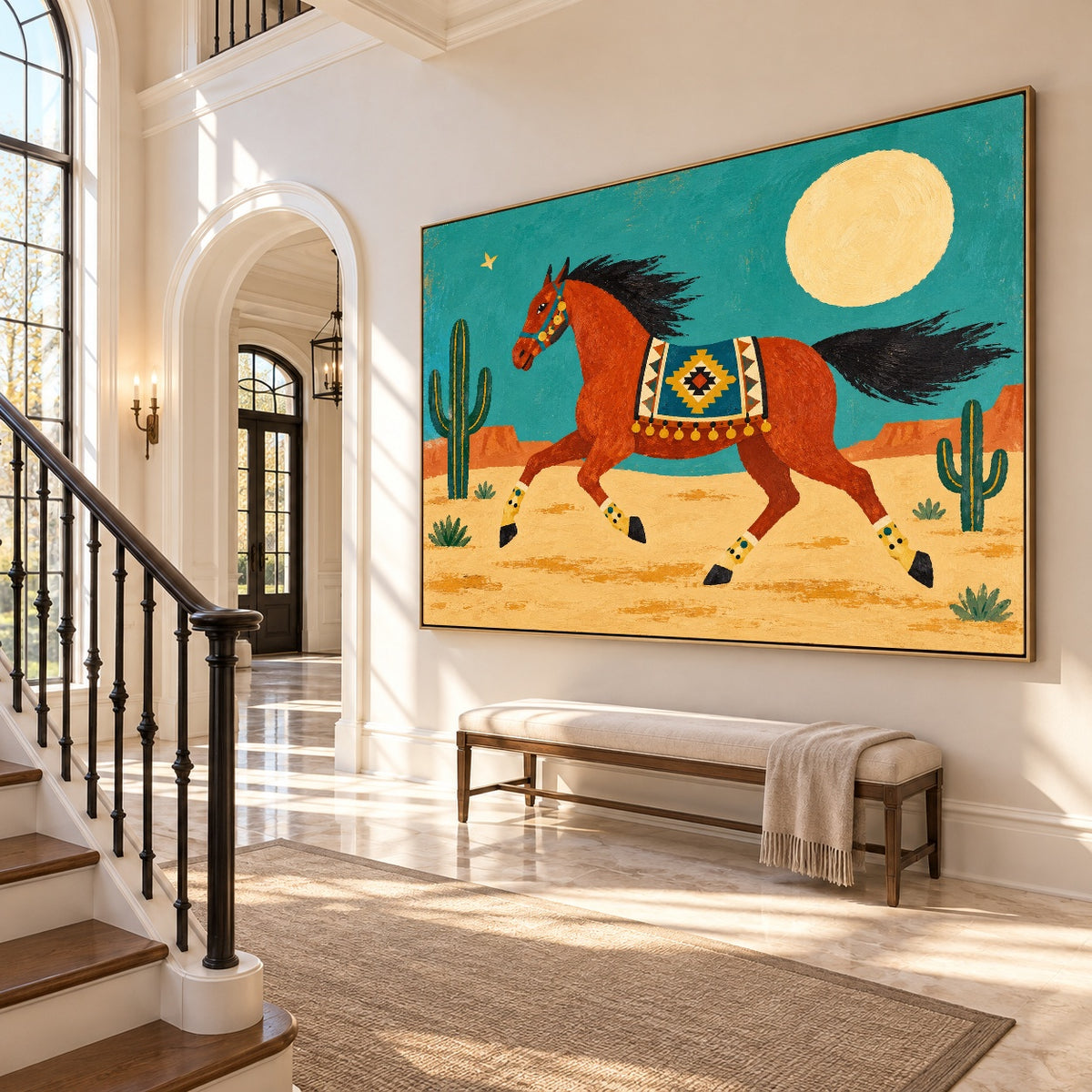 Modern Folk Art｜Sunlit Wanderer