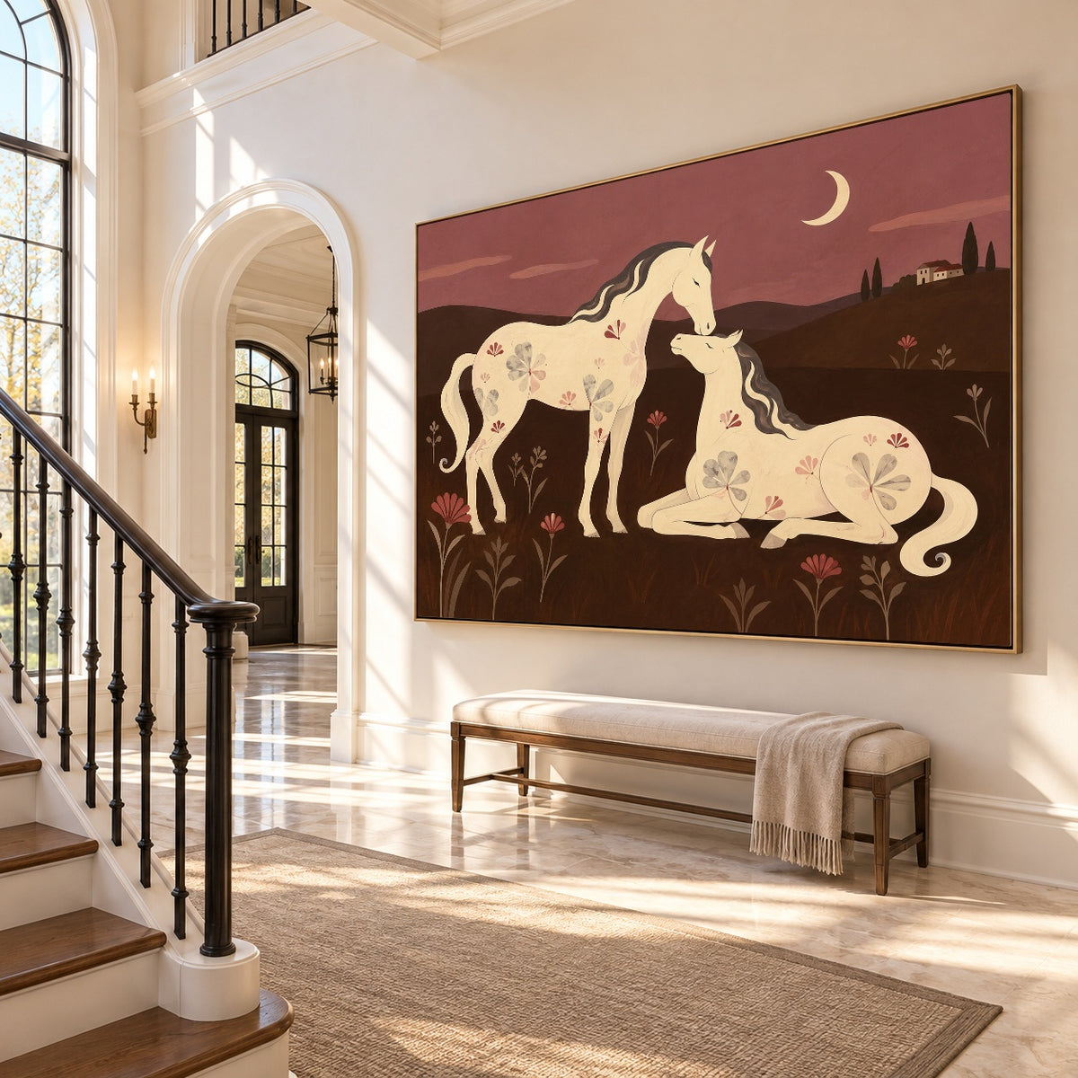 Modern Folk Art｜Moonlit Kinship