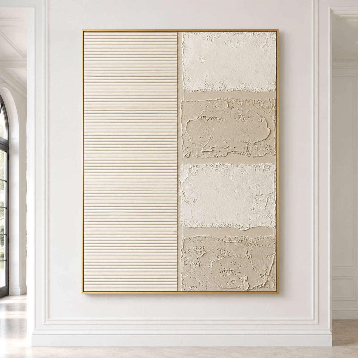 Textured & Impasto Art｜Ivory Texture Contrast