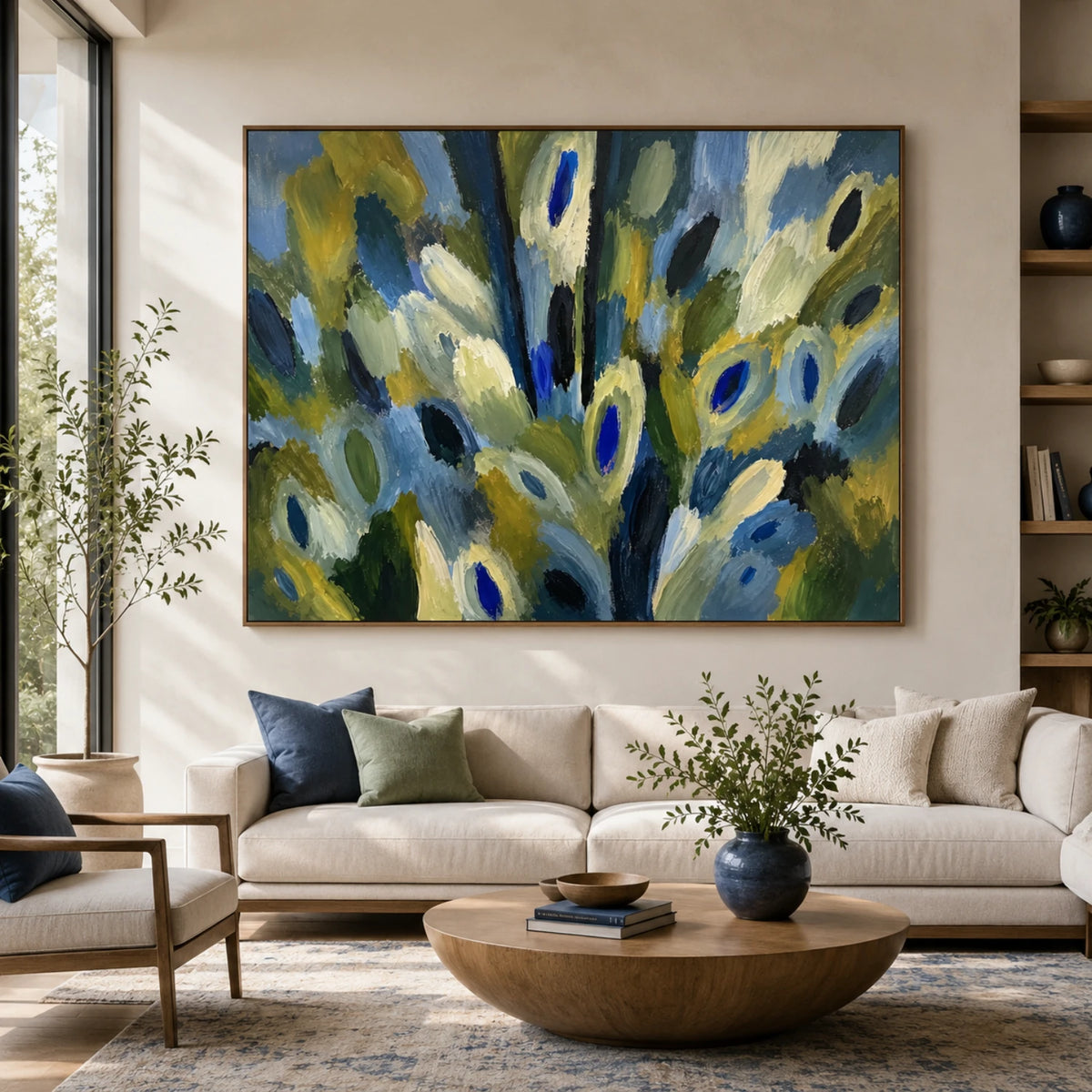 Expressive Contemporary Art｜Indigo Botanical Current