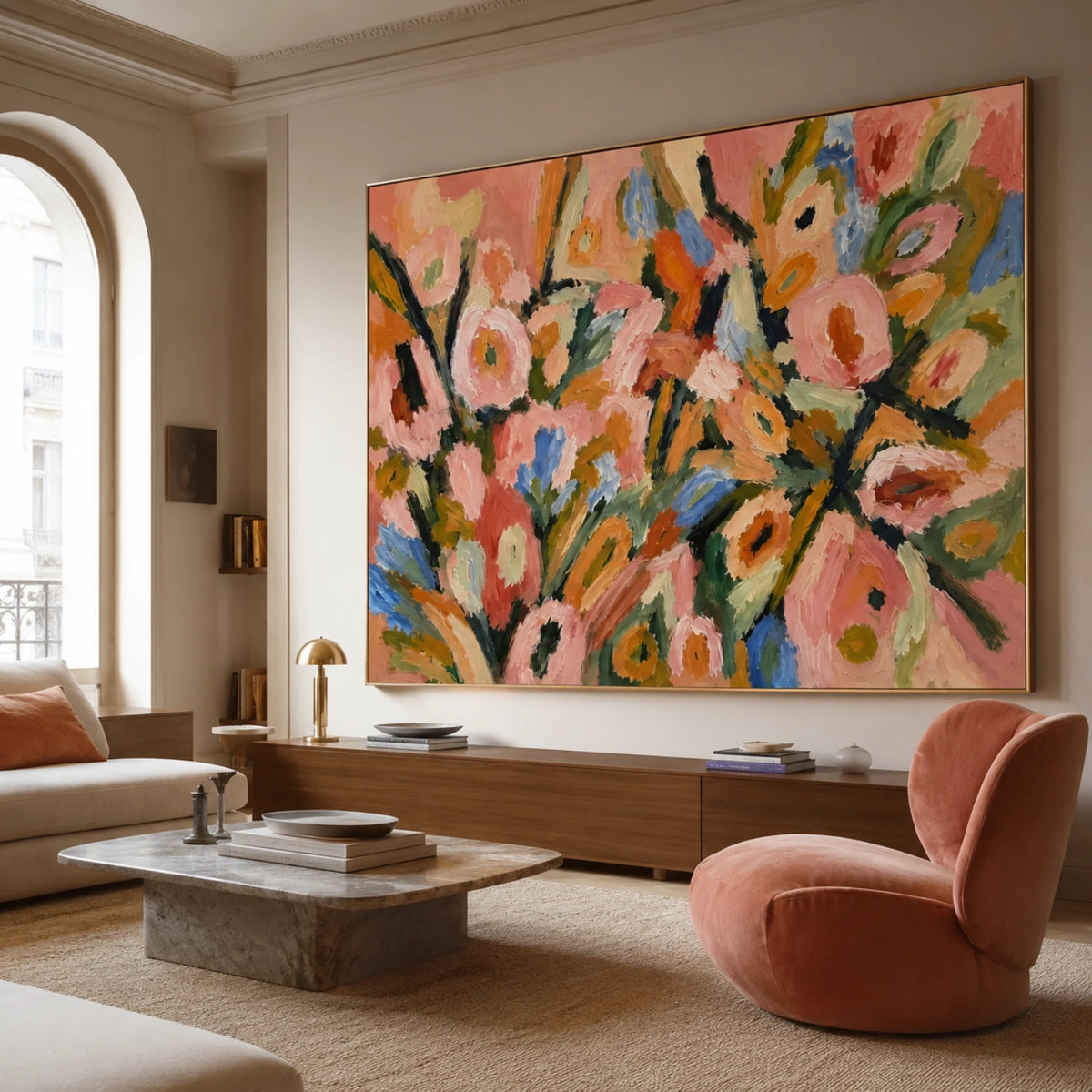 Expressive Contemporary Art｜Coral Bloom Momentum
