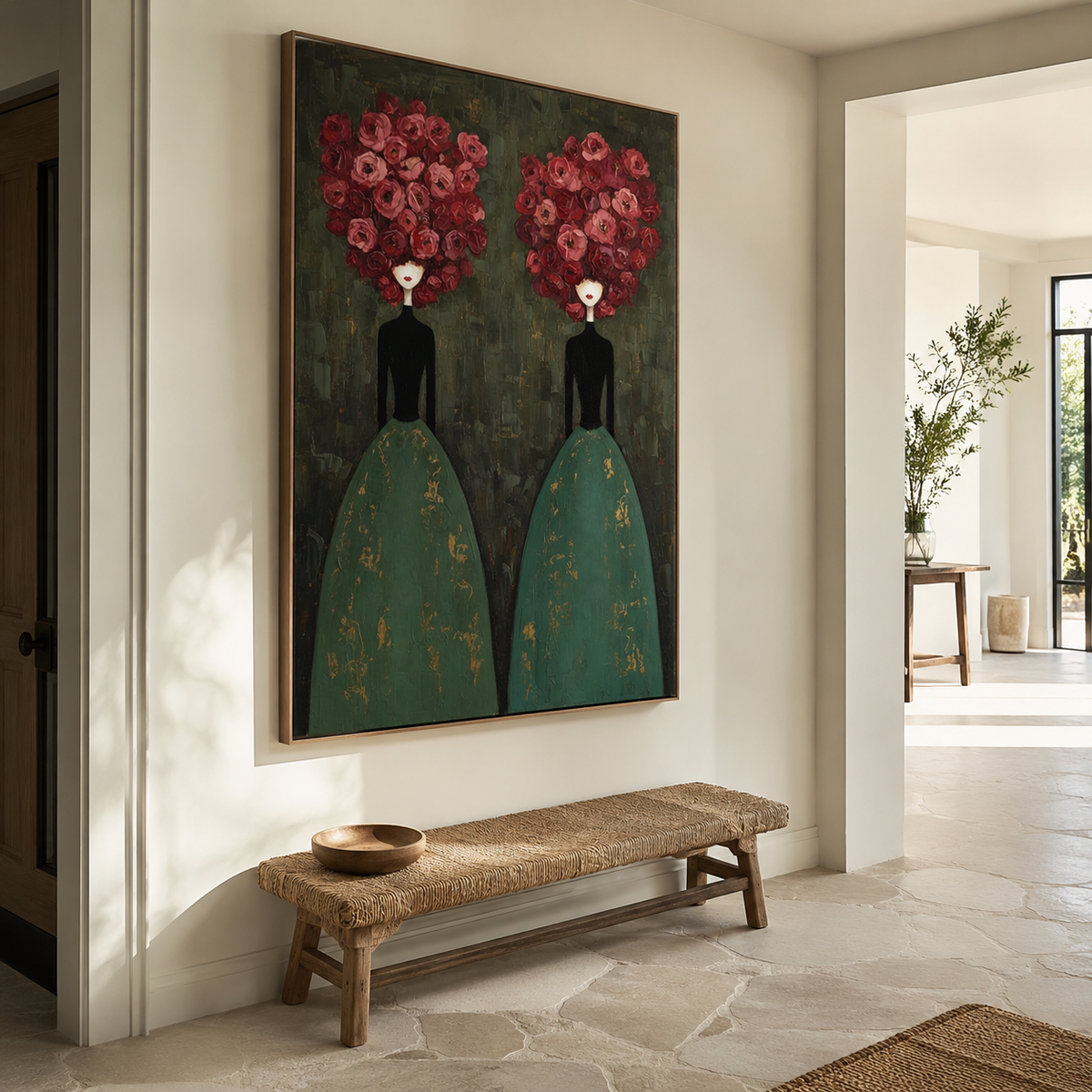 Modern Folk Art｜Crimson Sisters