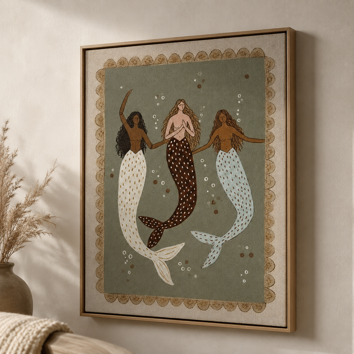 Modern Folk Art ｜ Three Guardians of the Moonlit Sea