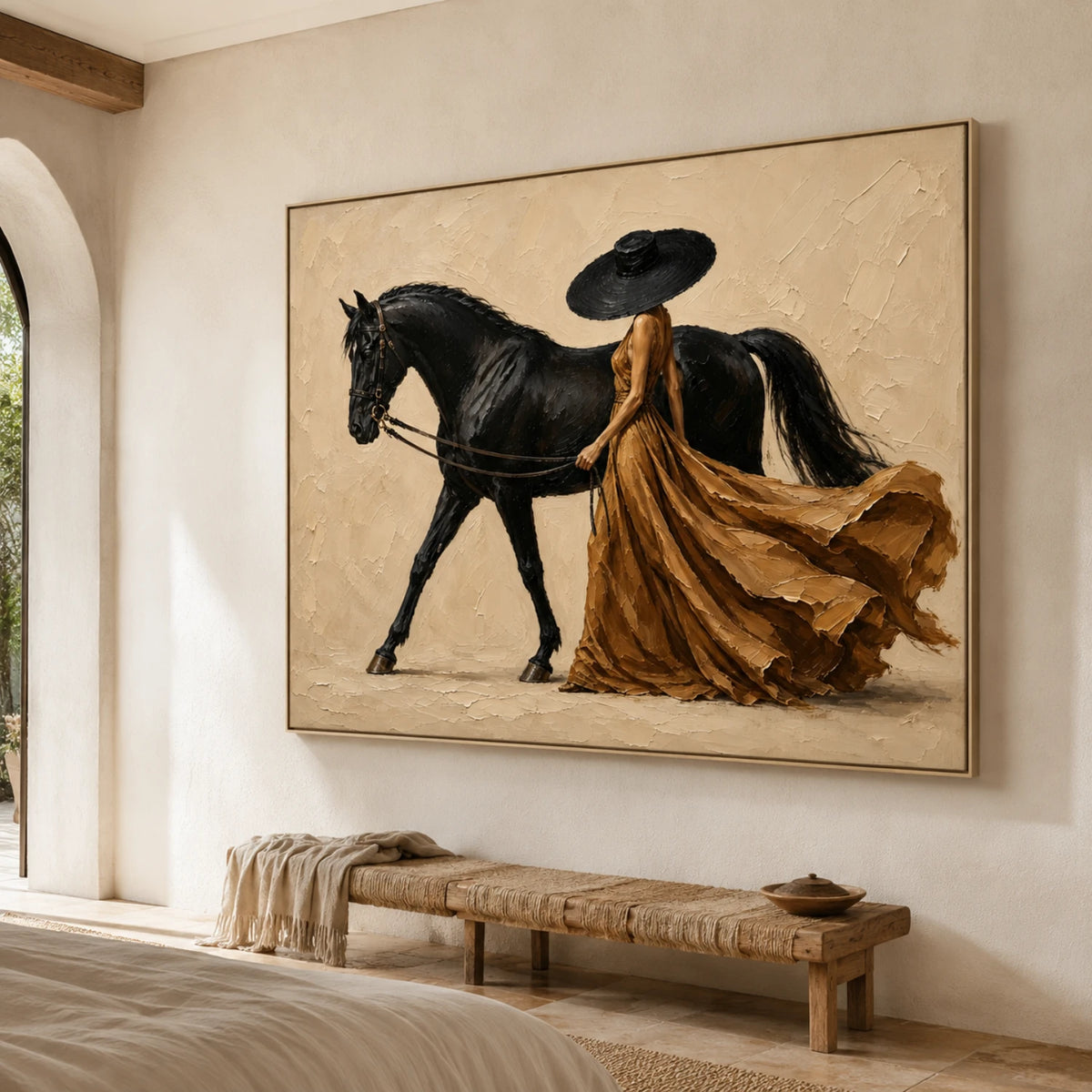 Vintage Americana Art｜Sienna Equestrian Grace