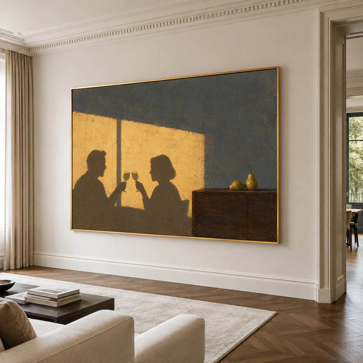 Expressive Contemporary Art｜Golden Hour Toast