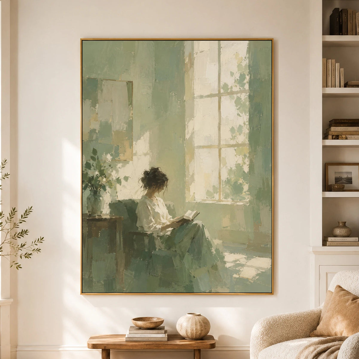 Expressive Contemporary Art｜Quiet Window Reading