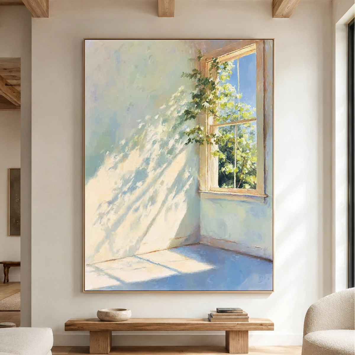Expressive Contemporary Art｜Sunlit Window Reverie