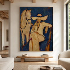 Western Pop Art｜Cowgirl & Horse Reverie