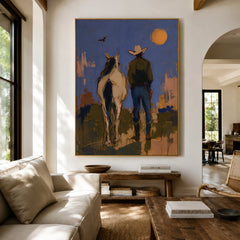 Western Pop Art｜Under the Desert Moon