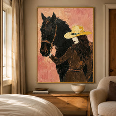 Vintage Americana Art｜Golden Hat Rider
