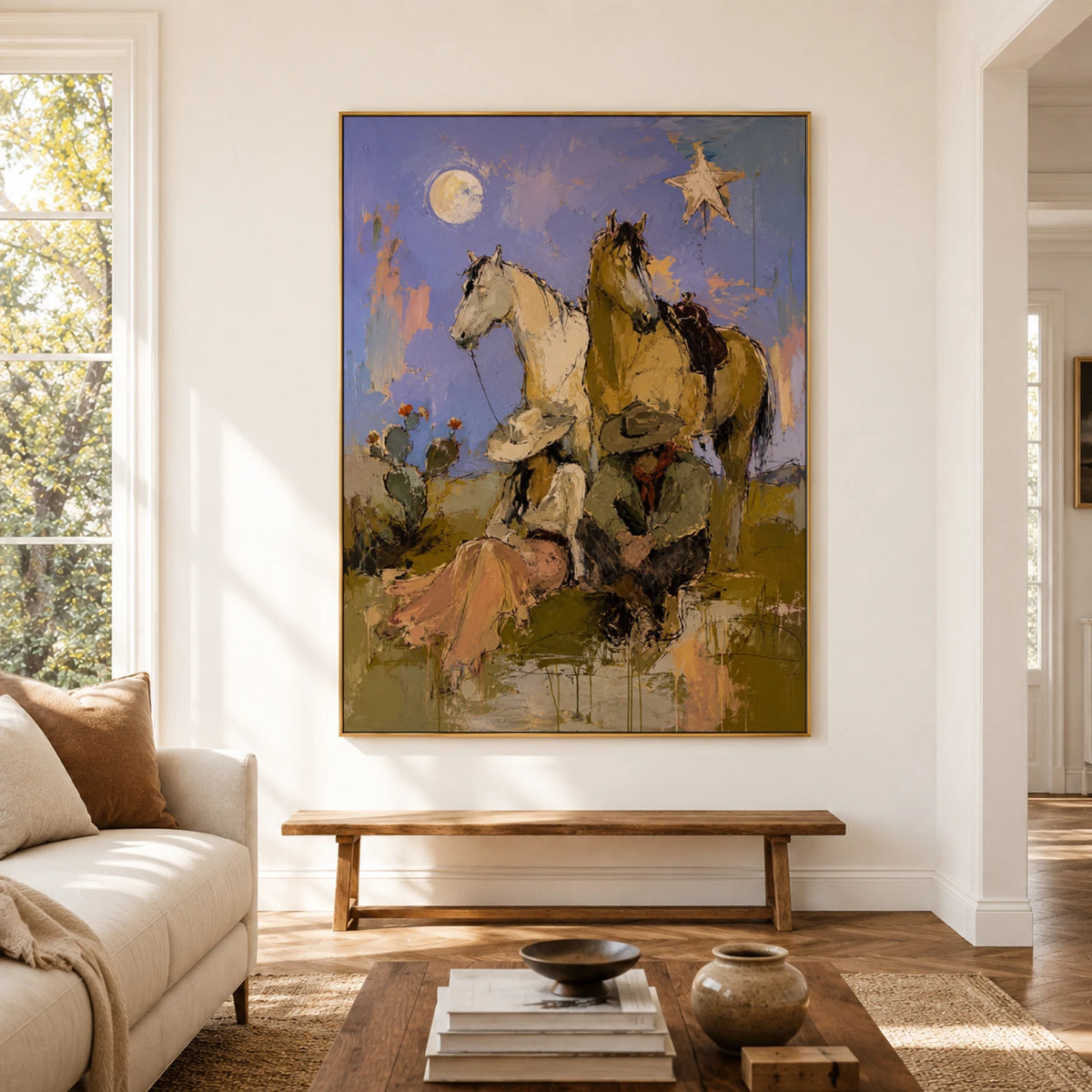 Western Pop Art｜Moonlit Riders