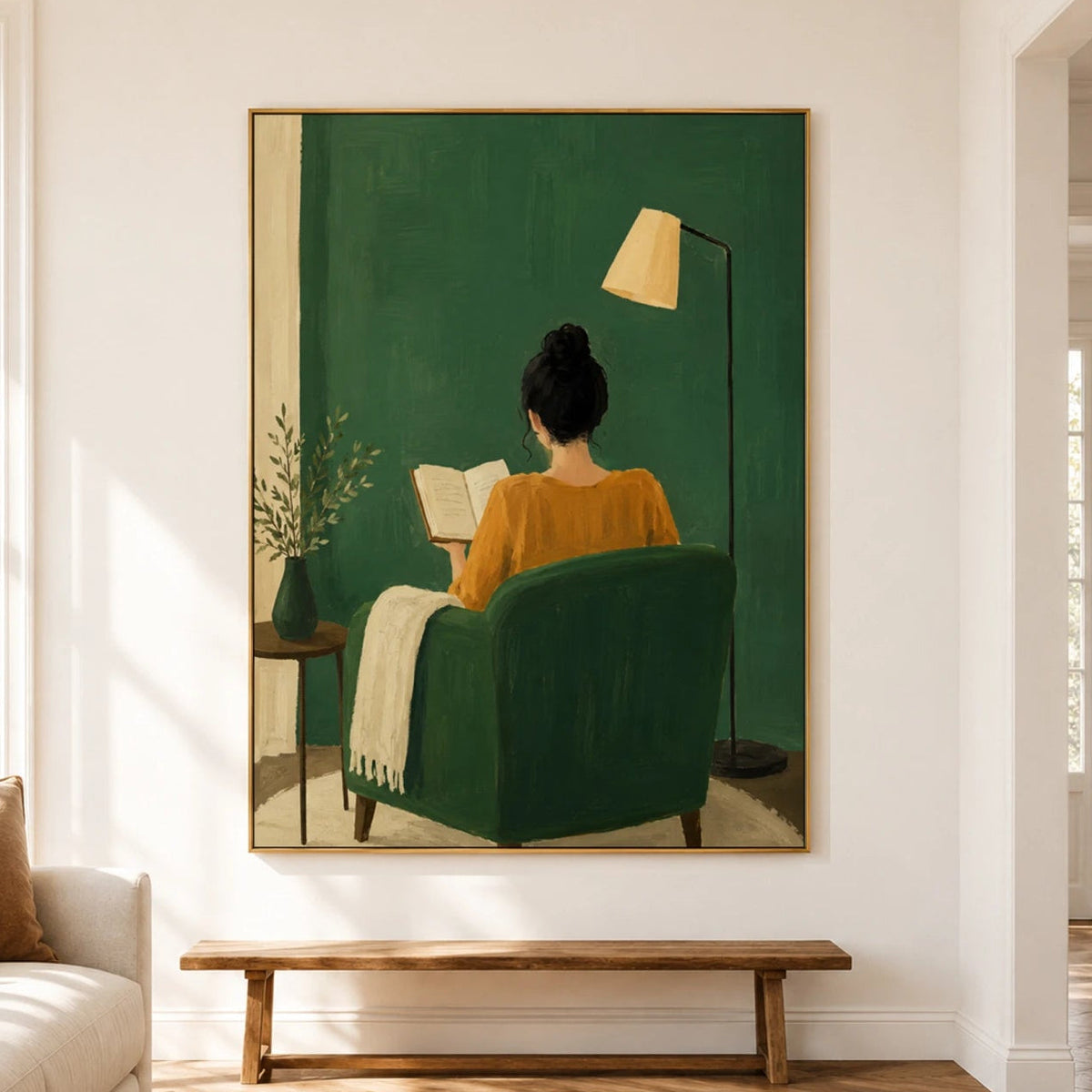 Modern Folk Art｜Striped Chair Reverie