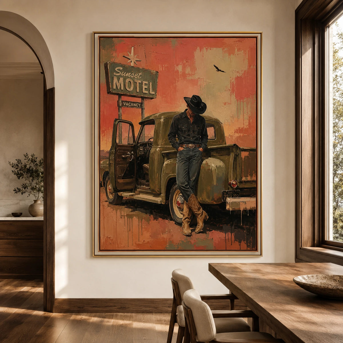 Western Pop Art｜Sunset Motel Drifter