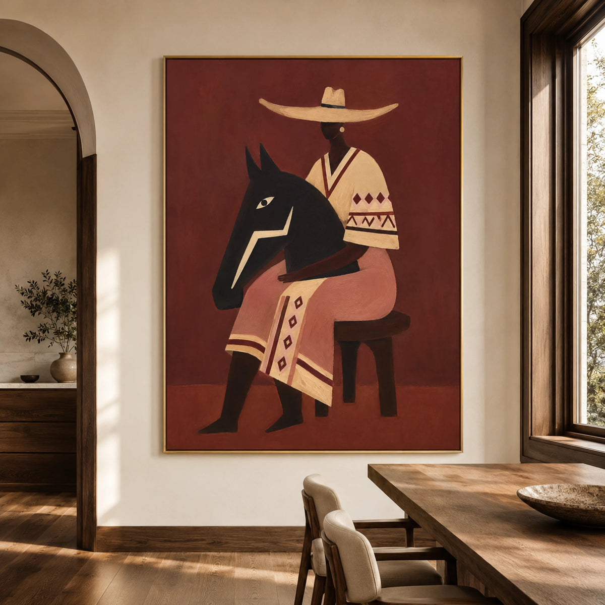 Modern Folk Art｜Desert Horse Rider