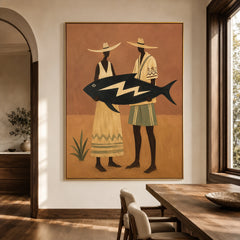 Modern Folk Art｜Coastal Western Fishermen