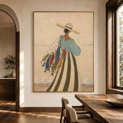 Modern Folk Art｜Coastal Fisherwoman