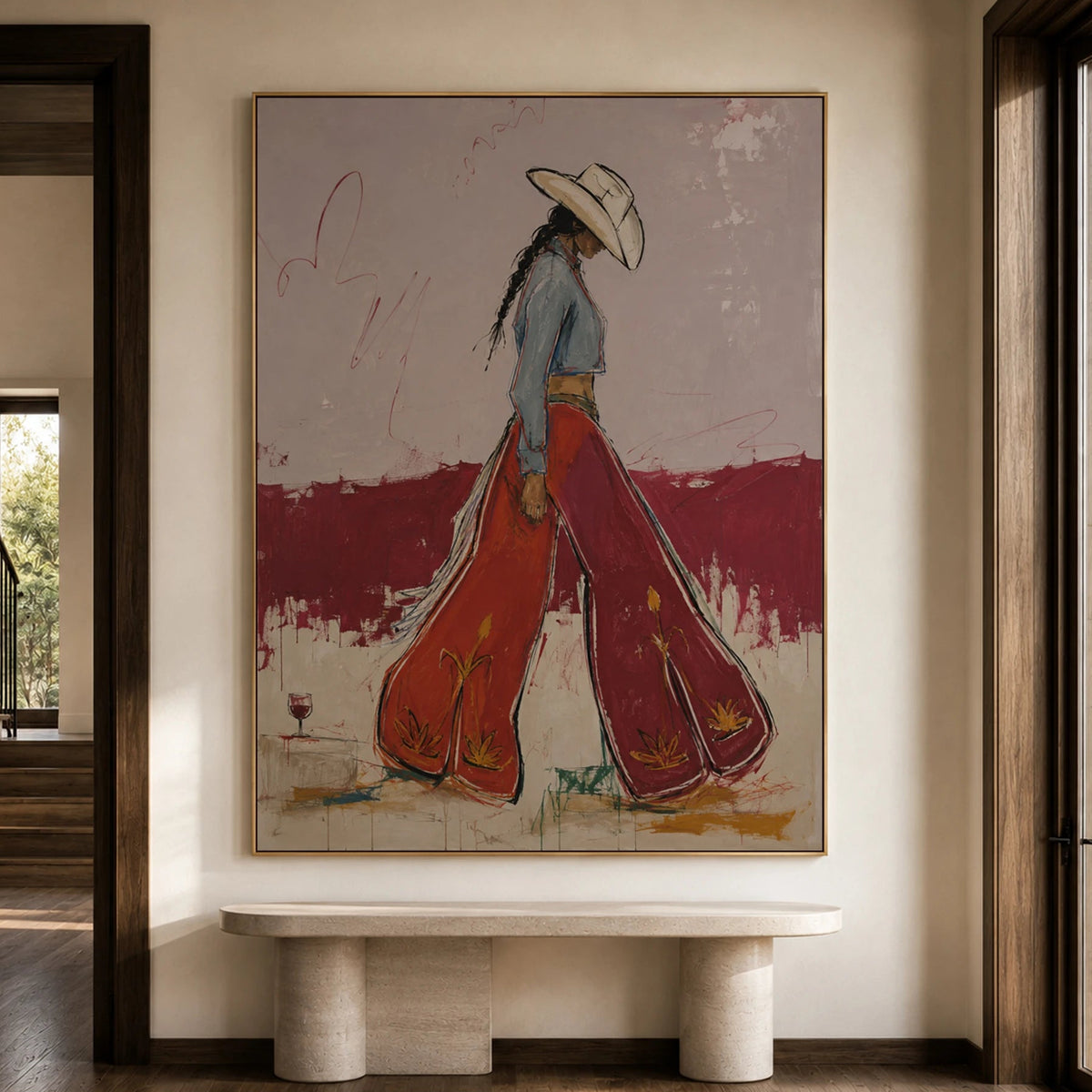 Western Pop Art | Lone Cowgirl Western Journey