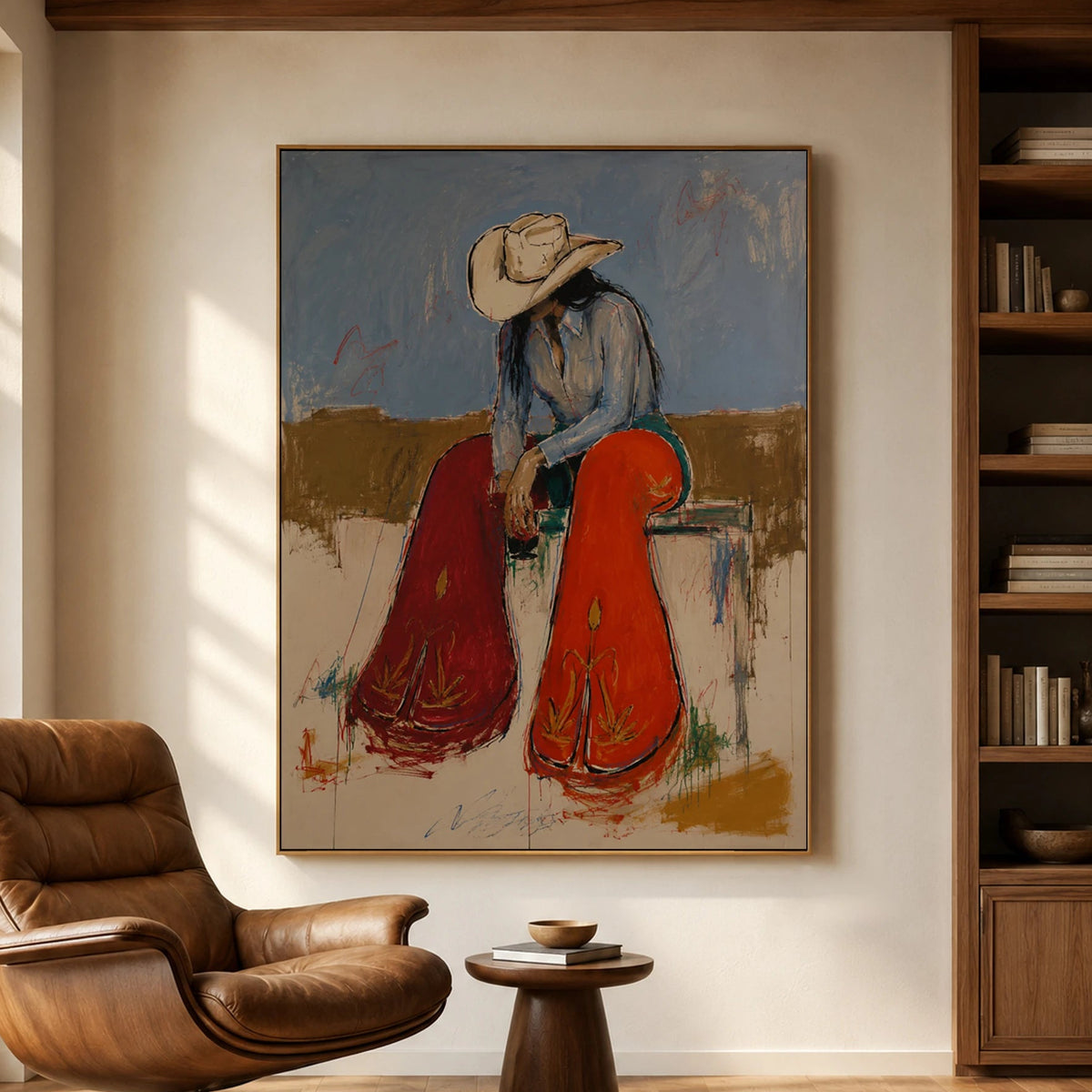 Western Pop Art｜Cowgirl Quiet Reflection