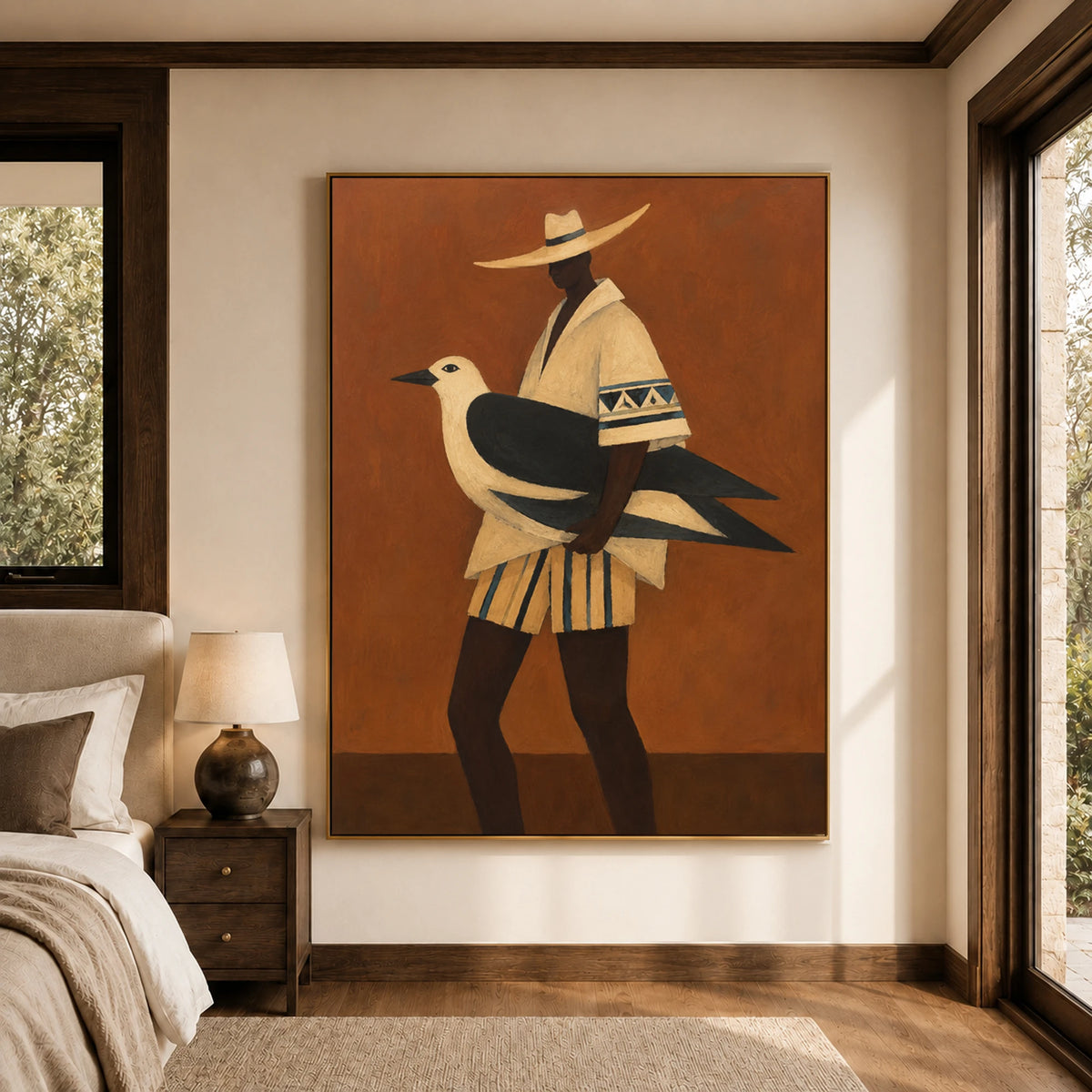 Modern Folk Art｜Desert Bird Rider