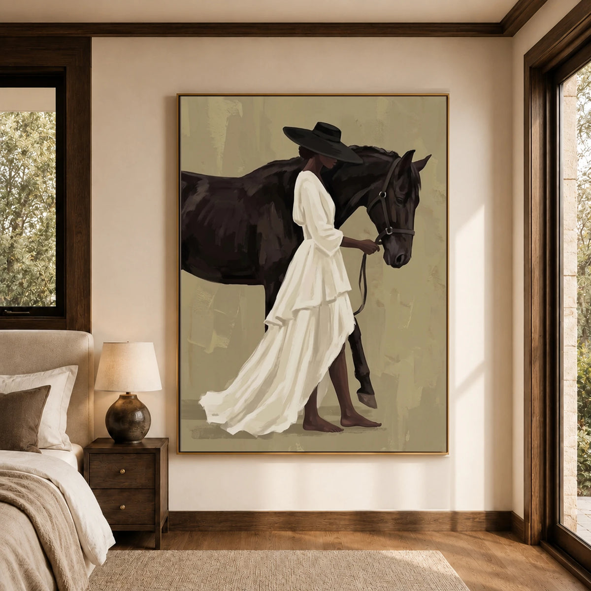 Vintage Americana Art｜Ivory Walk