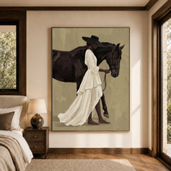 Vintage Americana Art｜Ivory Walk