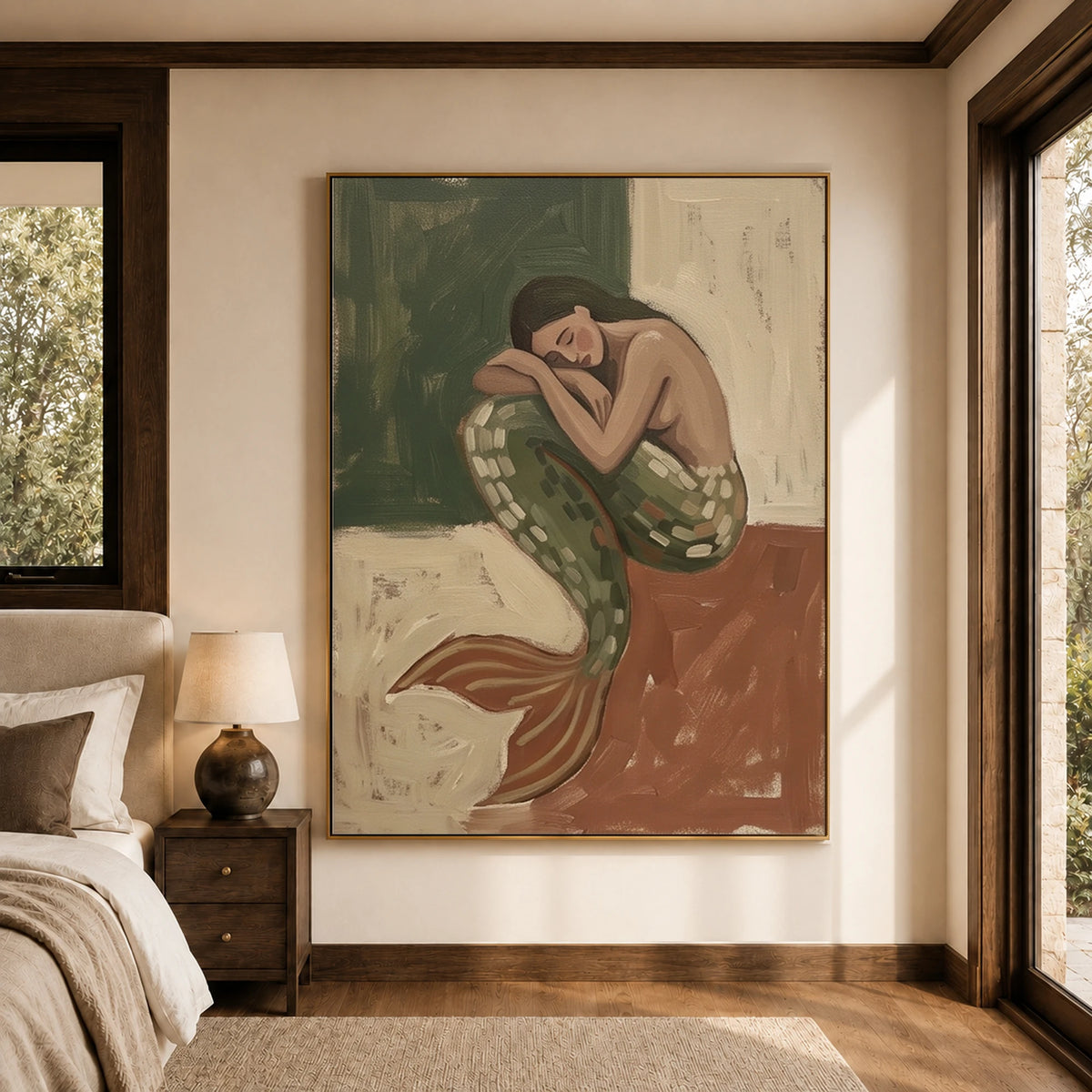 Modern Folk Art｜Resting Mermaid