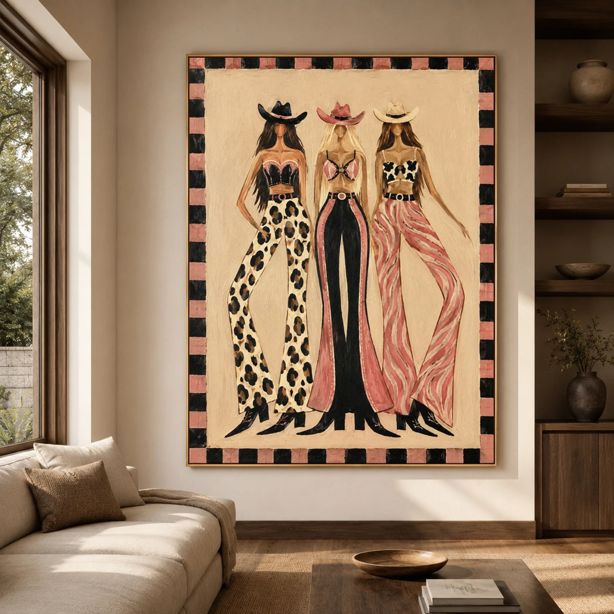 Western Pop Art｜Cowgirl Fashion Trio