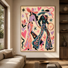 Western Pop Art｜Cosmic Cowgirl Romance