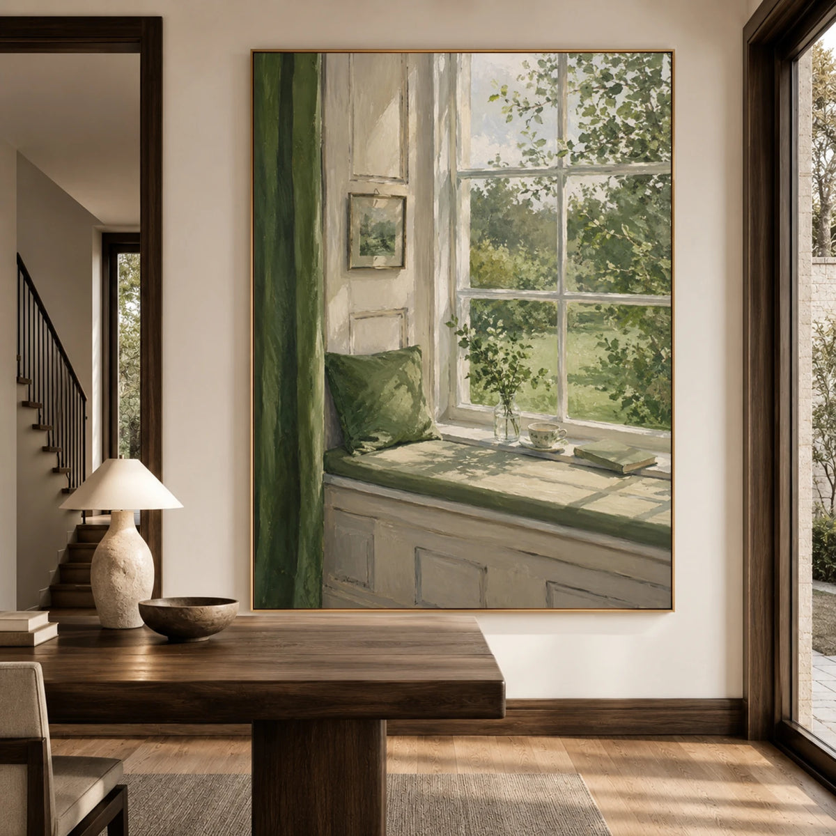 Expressive Contemporary Art｜Quiet Garden Window