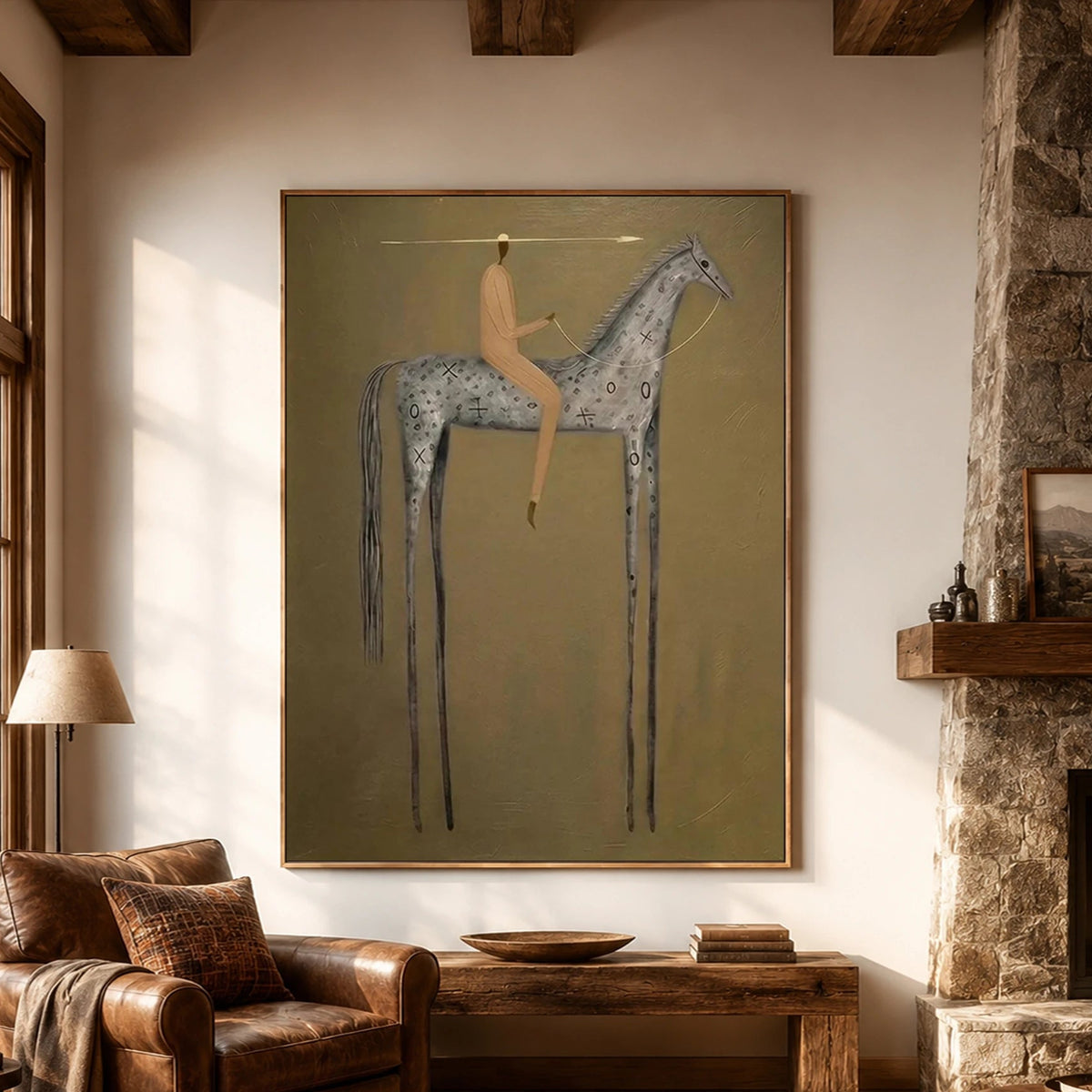 Vintage Americana Art｜Silver Horse Wanderer
