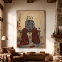 Western Pop Art｜Lone Cowboy Evening
