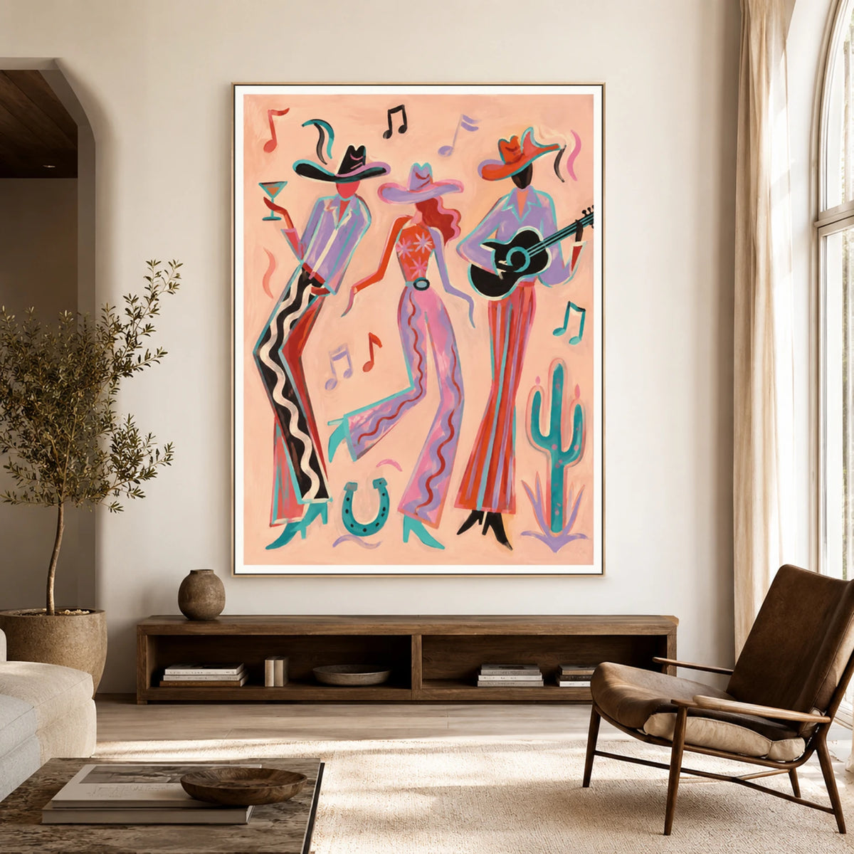 Western Pop Art｜Neon Rodeo Harmony