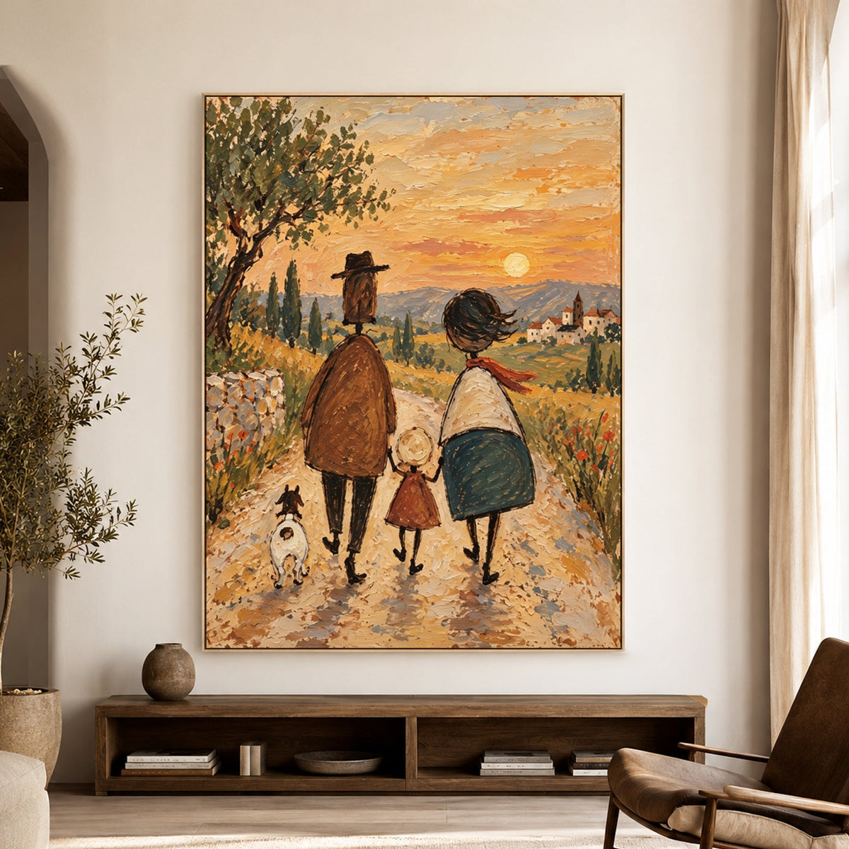 Modern Folk Art | Golden Road Home
