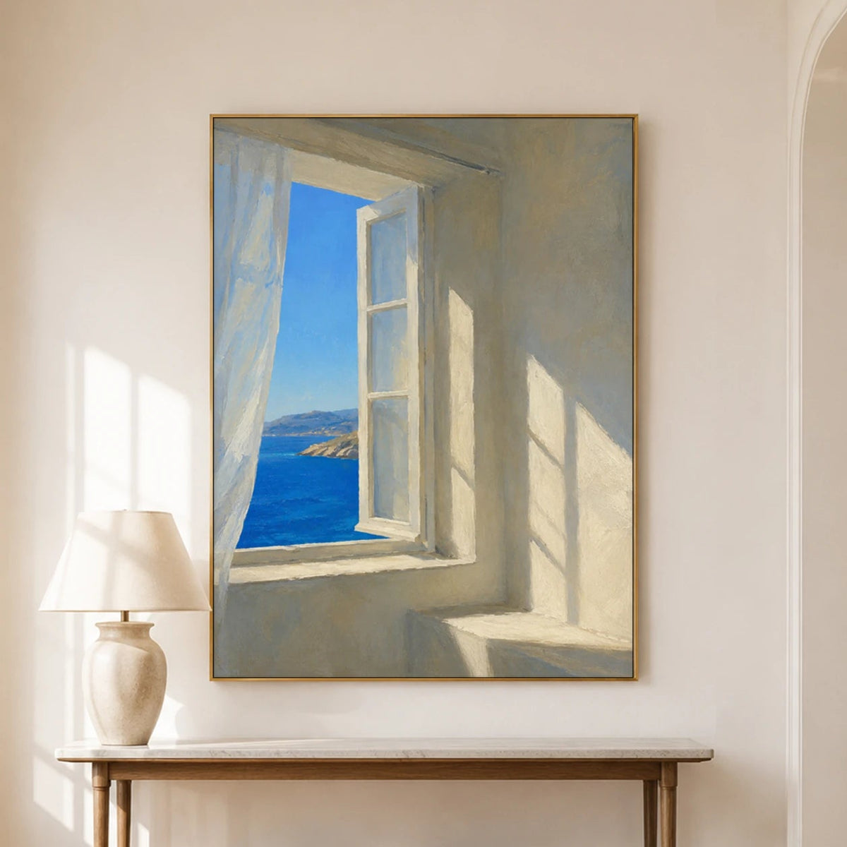 Expressive Contemporary Art｜Aegean Window Light