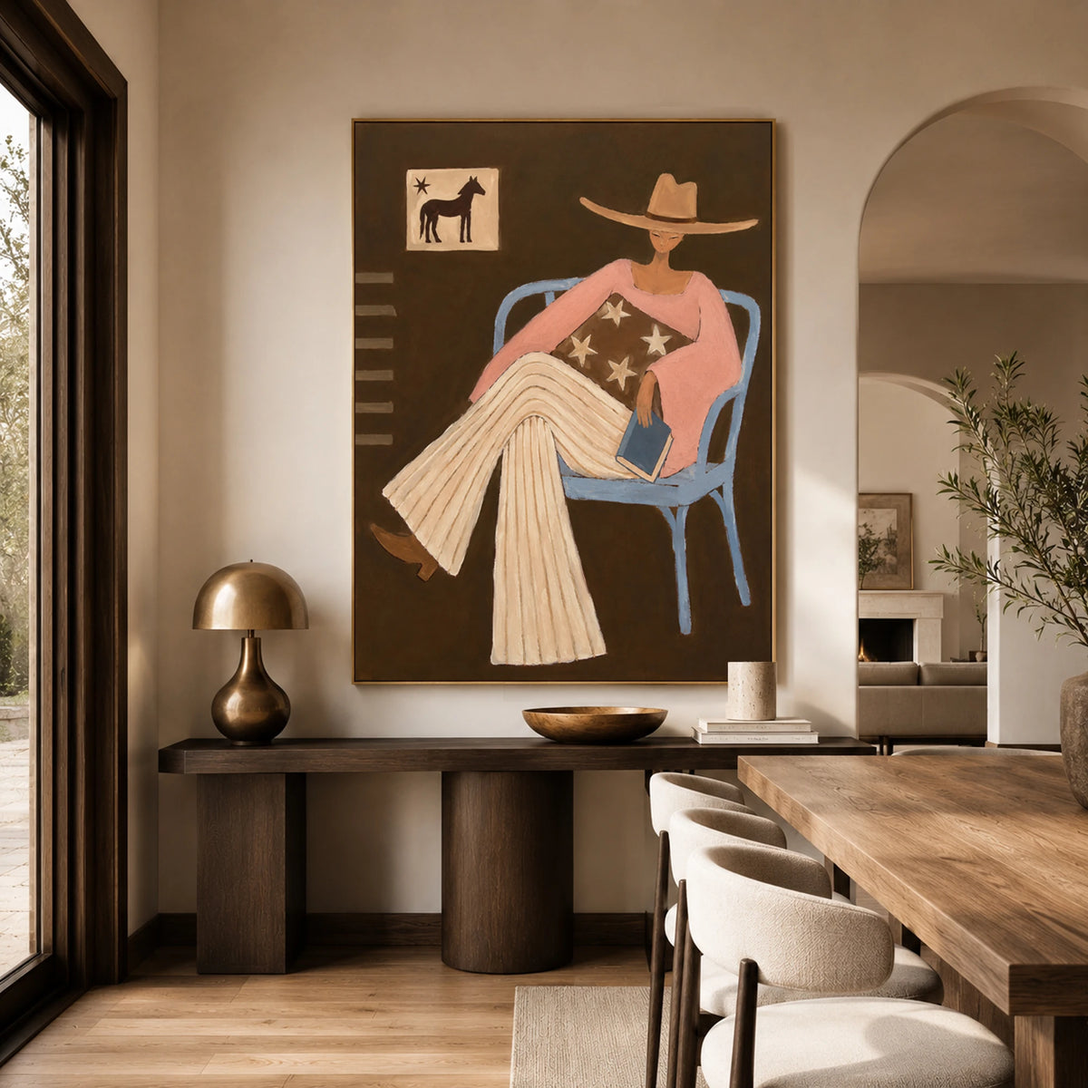 Modern Folk Art｜Desert Dreamer Woman