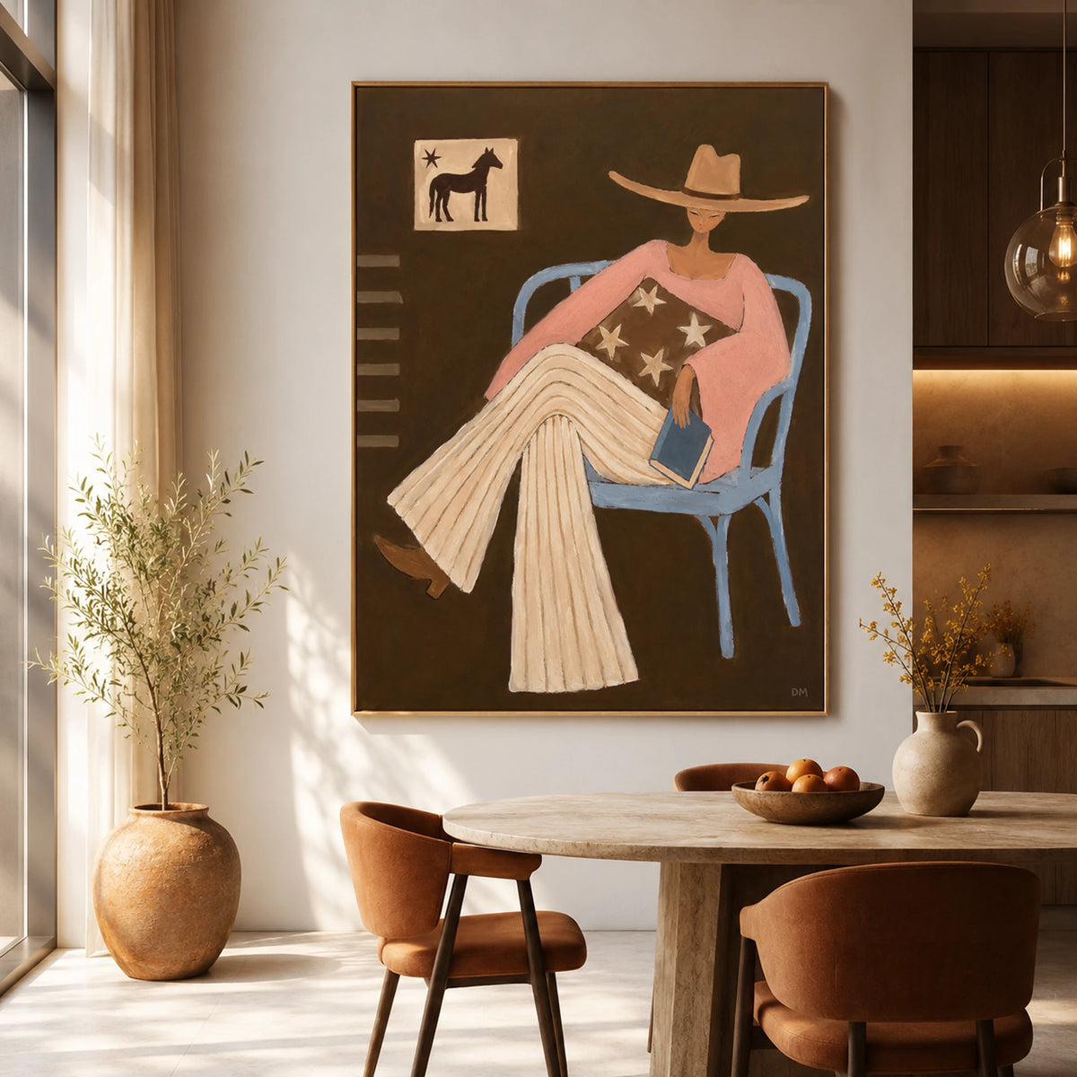 Modern Folk Art｜Desert Dreamer Woman