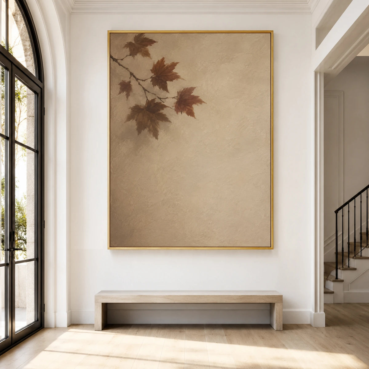 Expressive Contemporary Art｜Autumn Leaf Silence