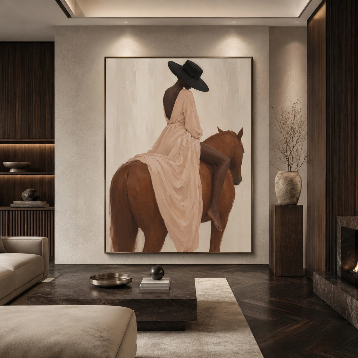 Vintage Americana Art｜Blush Rider
