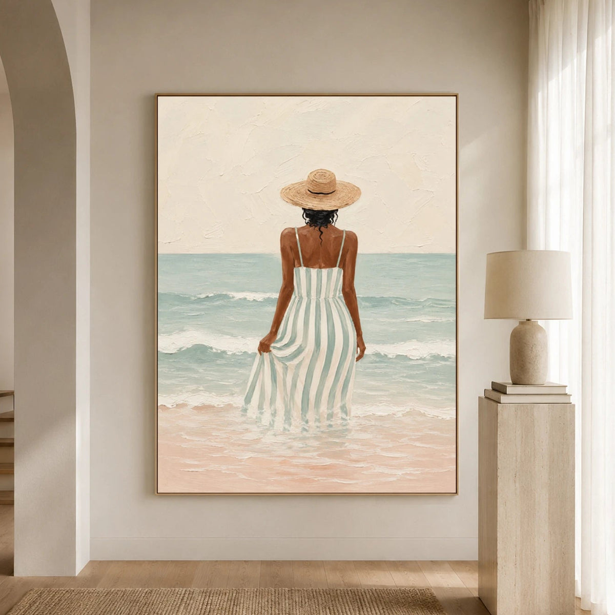 Modern Folk Art｜Ocean Breeze Woman