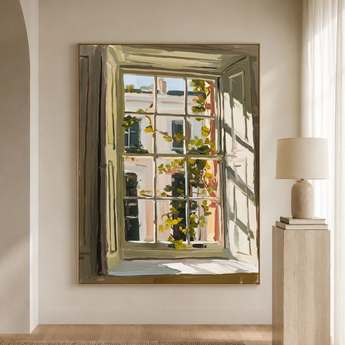 Expressive Contemporary Art｜Quiet Courtyard Window