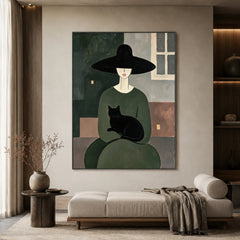 Vintage Americana Art｜Midnight Companion